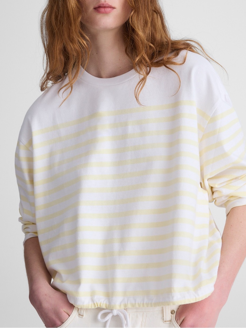 Madewell The Perfect Tie-Waist Tee in Allday Jersey S - Picture 6 of 9